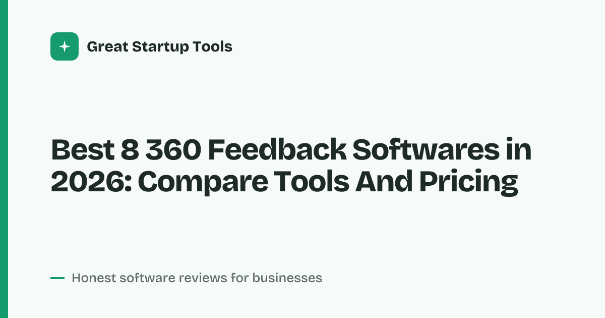 Cover for Best 8 360 Feedback Softwares in 2026: Compare Features And Fit