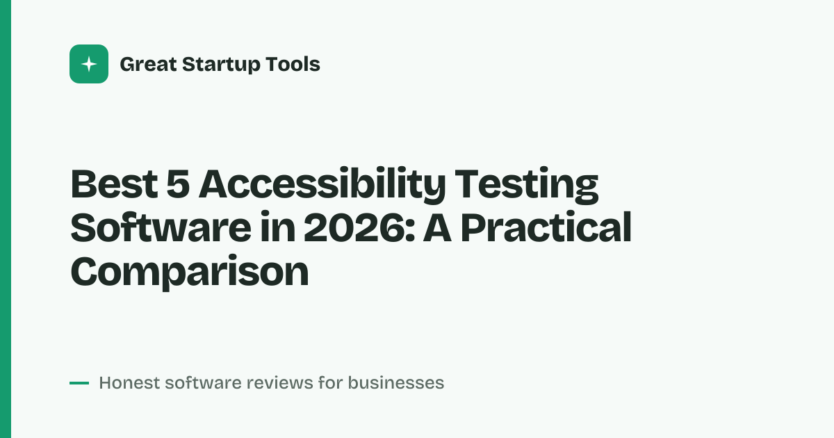 Cover for Best 5 Accessibility Testing Software in 2026: Compare Top Picks