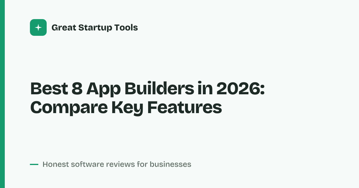 Cover for Best 8 App Builders in 2026: Compare Top Picks