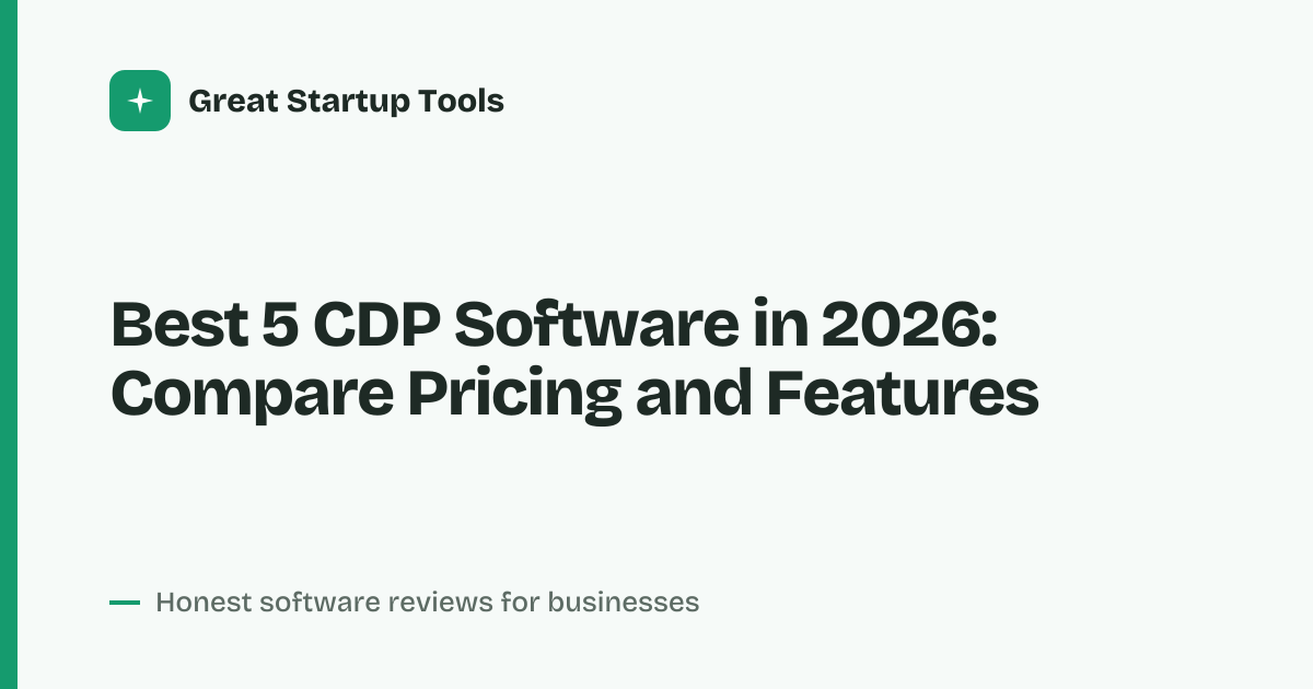 Cover for Best 5 CDP Software in 2026: Compare Features and Fit