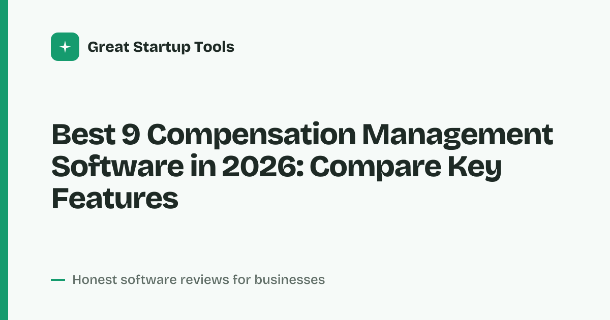 Cover for Best 9 Compensation Management Software in 2026: Compare Pay