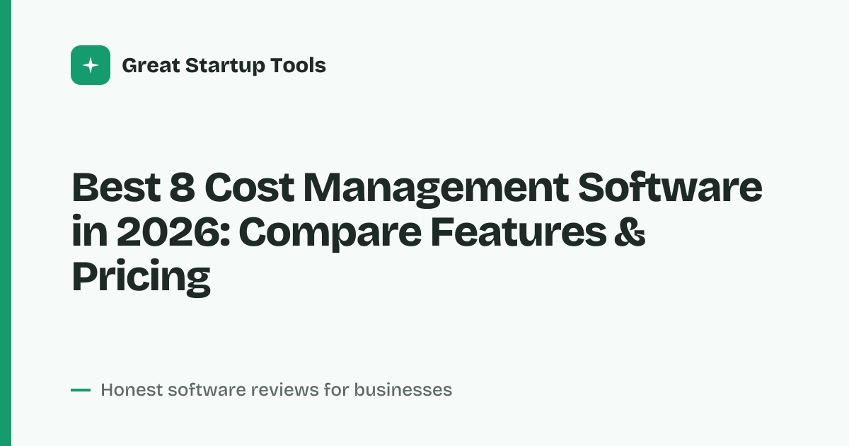 Cover for Best 8 Cost Management Software in 2026: Slash Waste, Boost