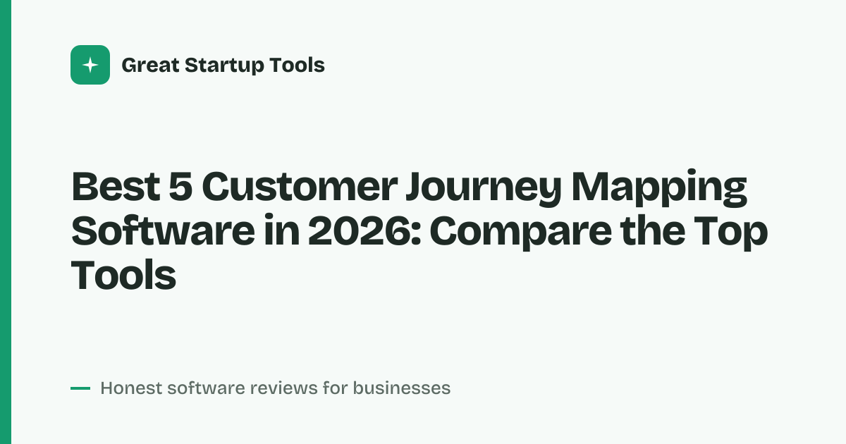 Cover for Best 5 Customer Journey Mapping Software in 2026: Find Your Fit