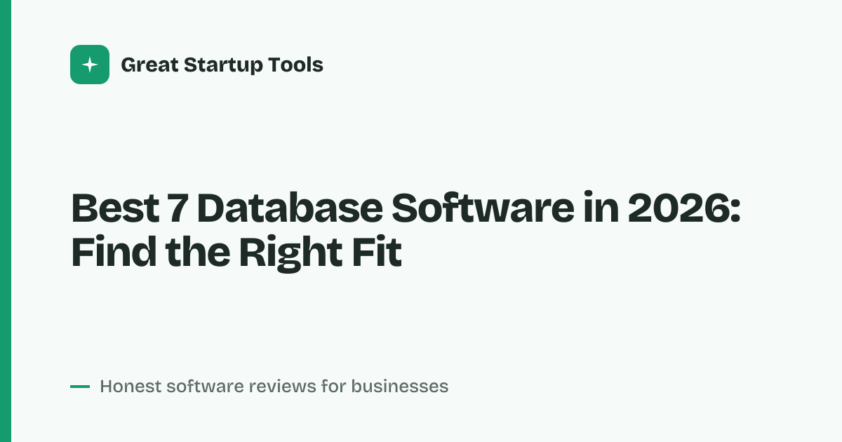 Cover for Best 7 Database Software in 2026: Compare Features and Costs