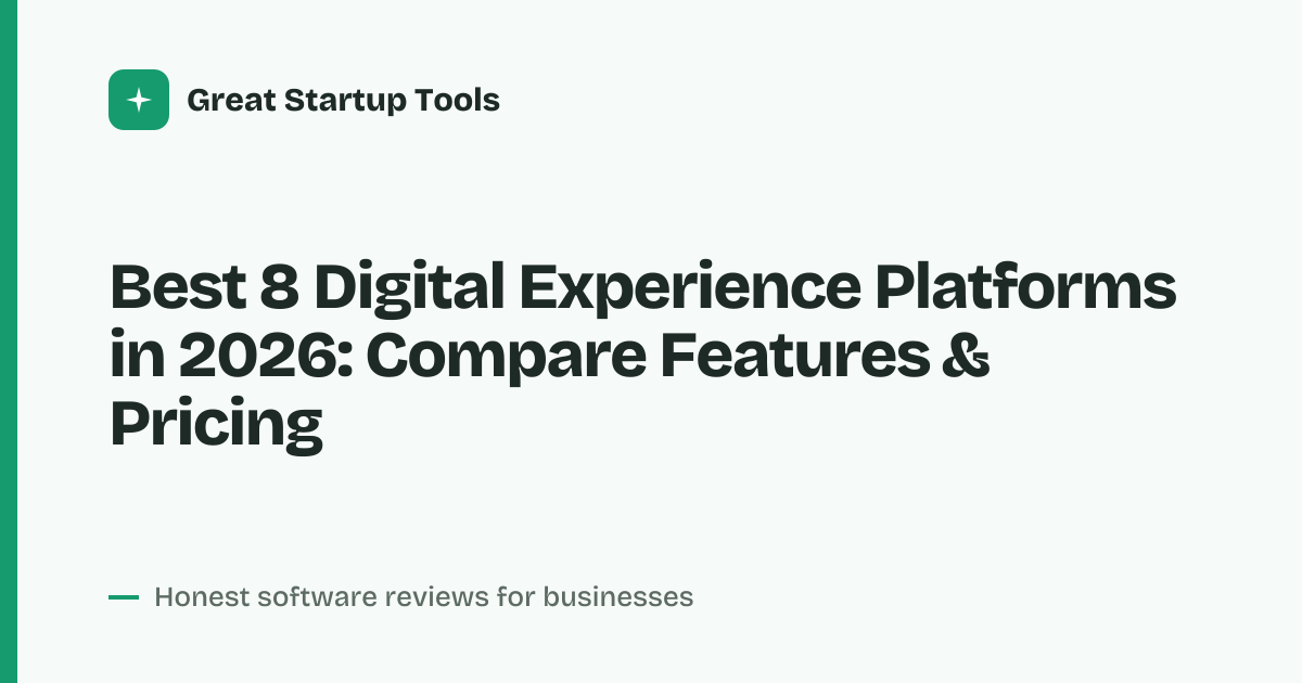 Cover for Best 8 Digital Experience Platforms in 2026: Your Ultimate