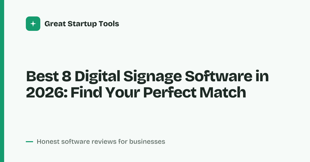 Cover for Best 8 Digital Signage Software in 2026: Scale Your Screens