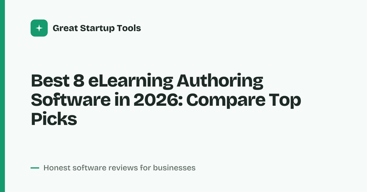 Cover for Best 8 eLearning Authoring Software in 2026: Compare Top Tools