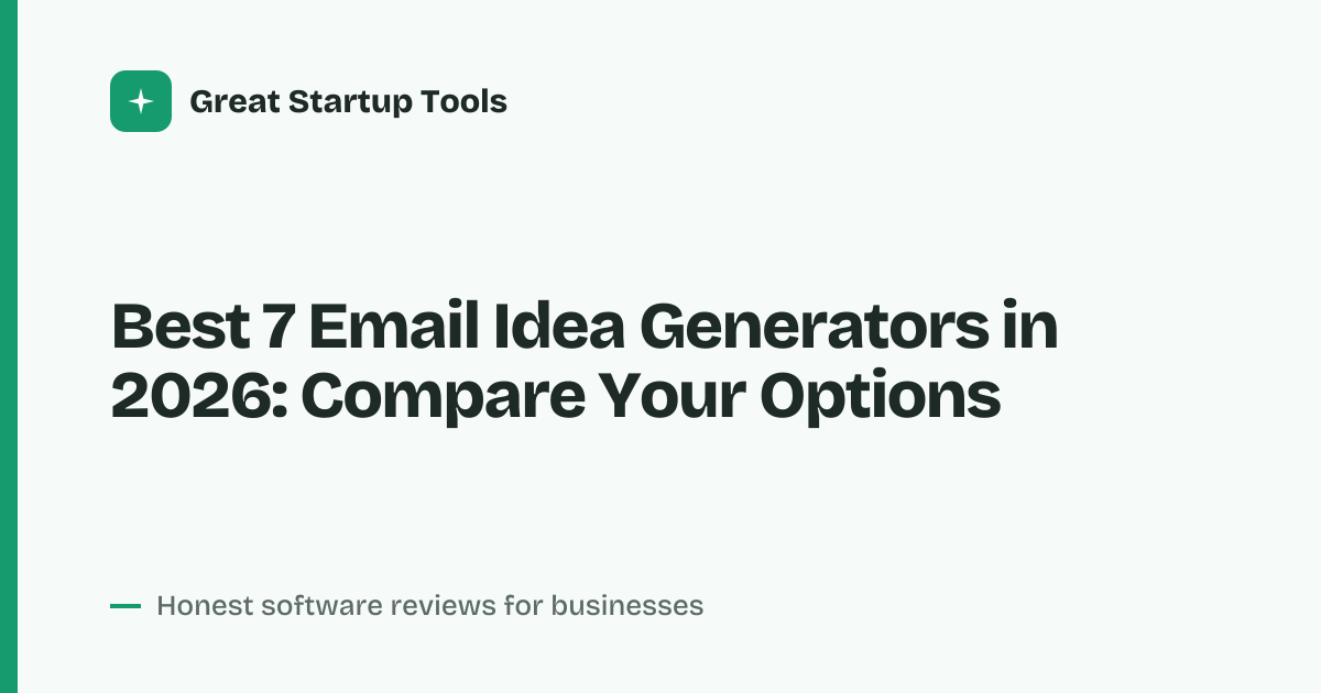 Cover for Best 7 Email Idea Generators in 2026: Find Your Fit