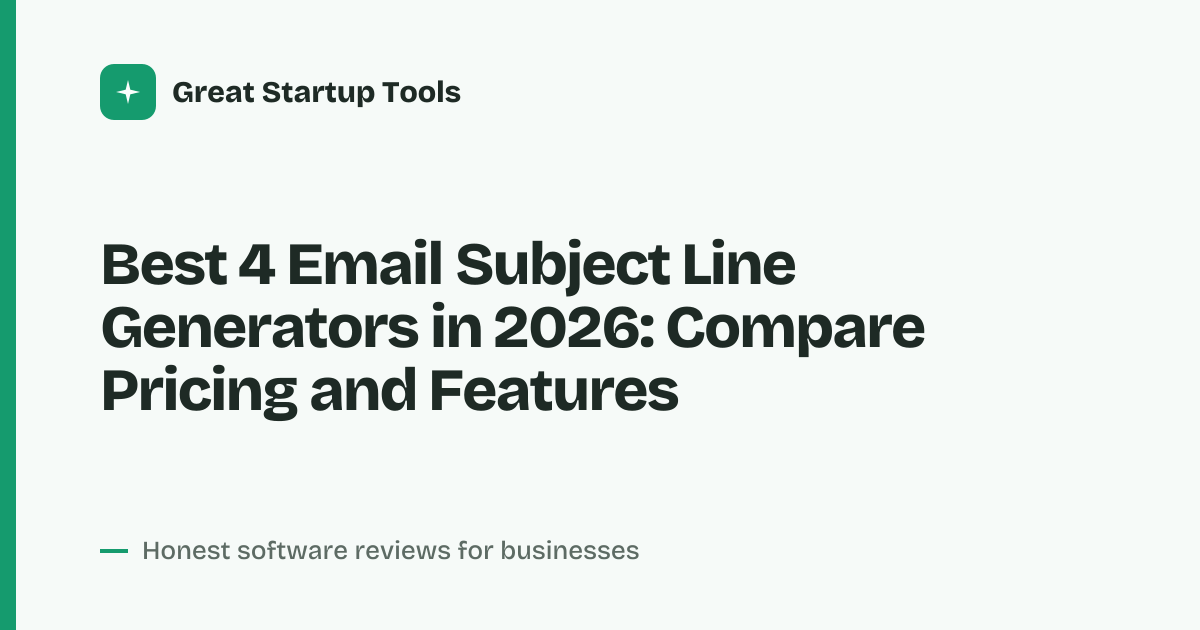 Cover for Best 4 Email Subject Line Generators in 2026: Compare Key