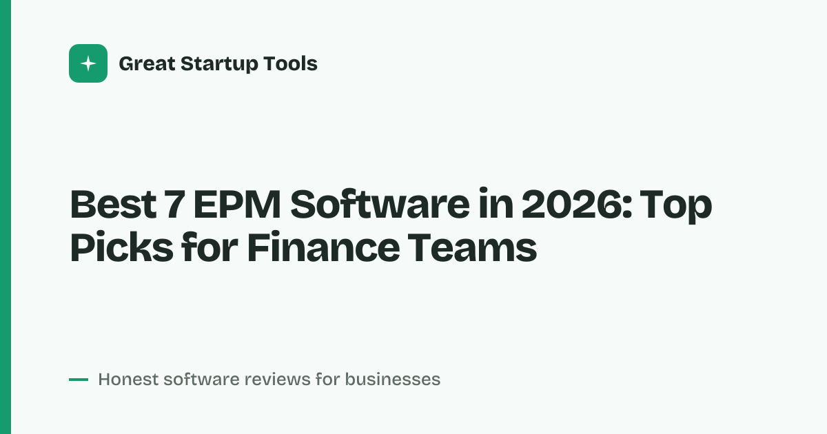 Cover for Best 7 EPM Software in 2026: Streamline Your Planning