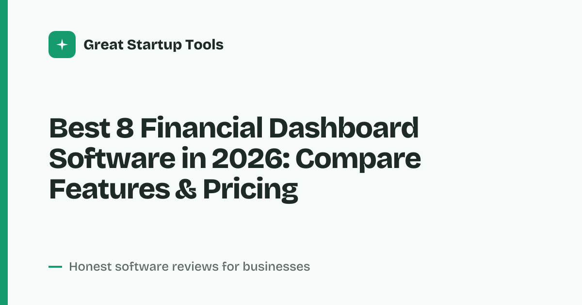 Cover for Best 8 Financial Dashboard Software in 2026: Real-Time Data at a