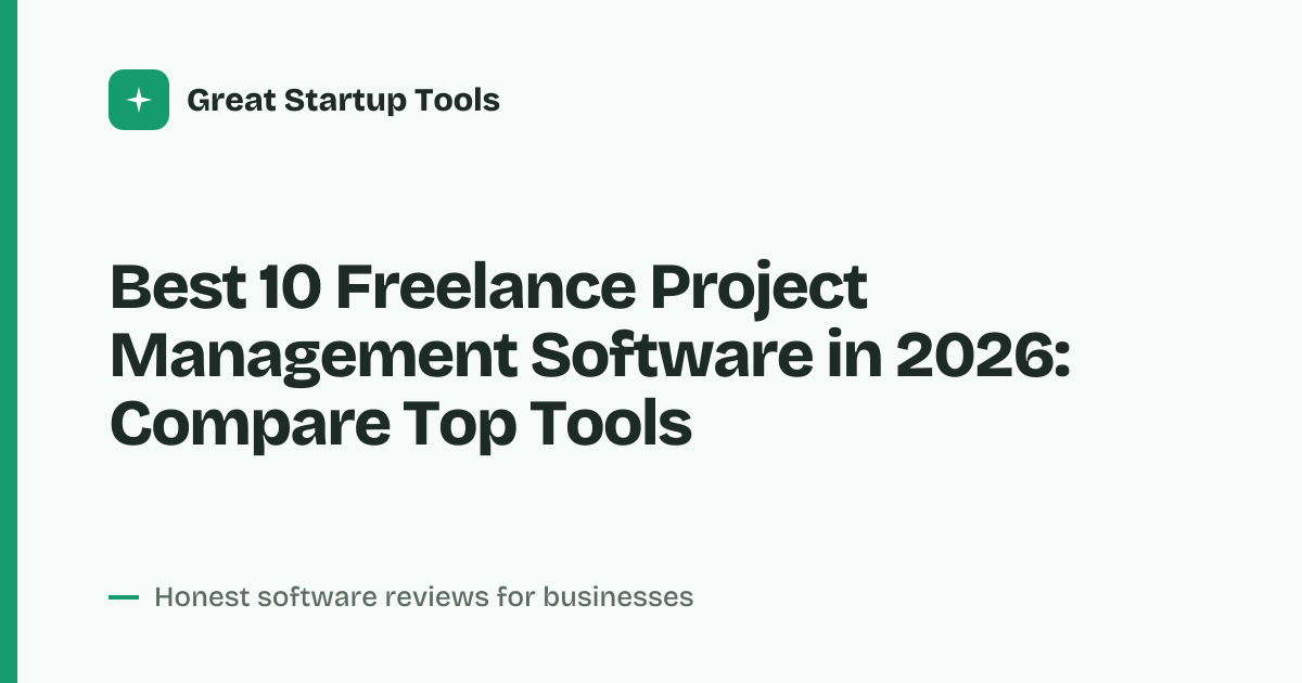 Cover for Best 10 Freelance Project Management Software in 2026: Top Tools