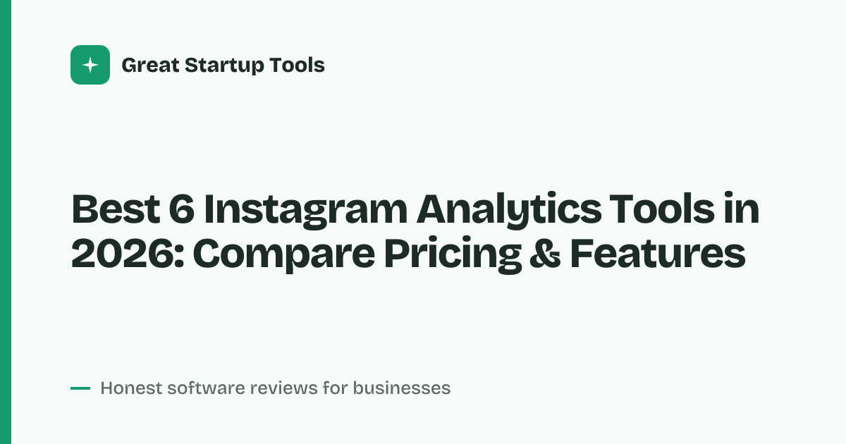 Cover for Best 6 Instagram Analytics Tools in 2026: Track What Matters