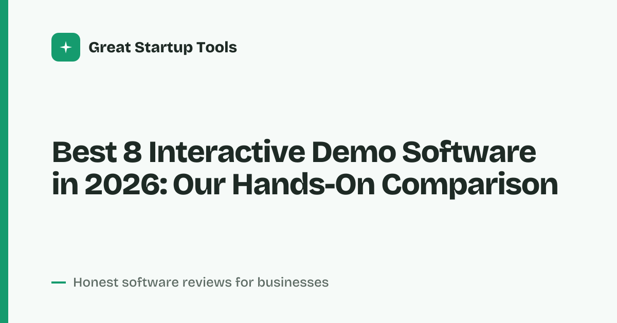 Cover for Best 8 Interactive Demo Software in 2026: Close Deals Faster