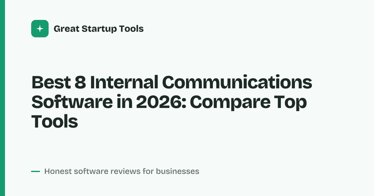 Cover for Best 8 Internal Communications Software in 2026: Compare Top