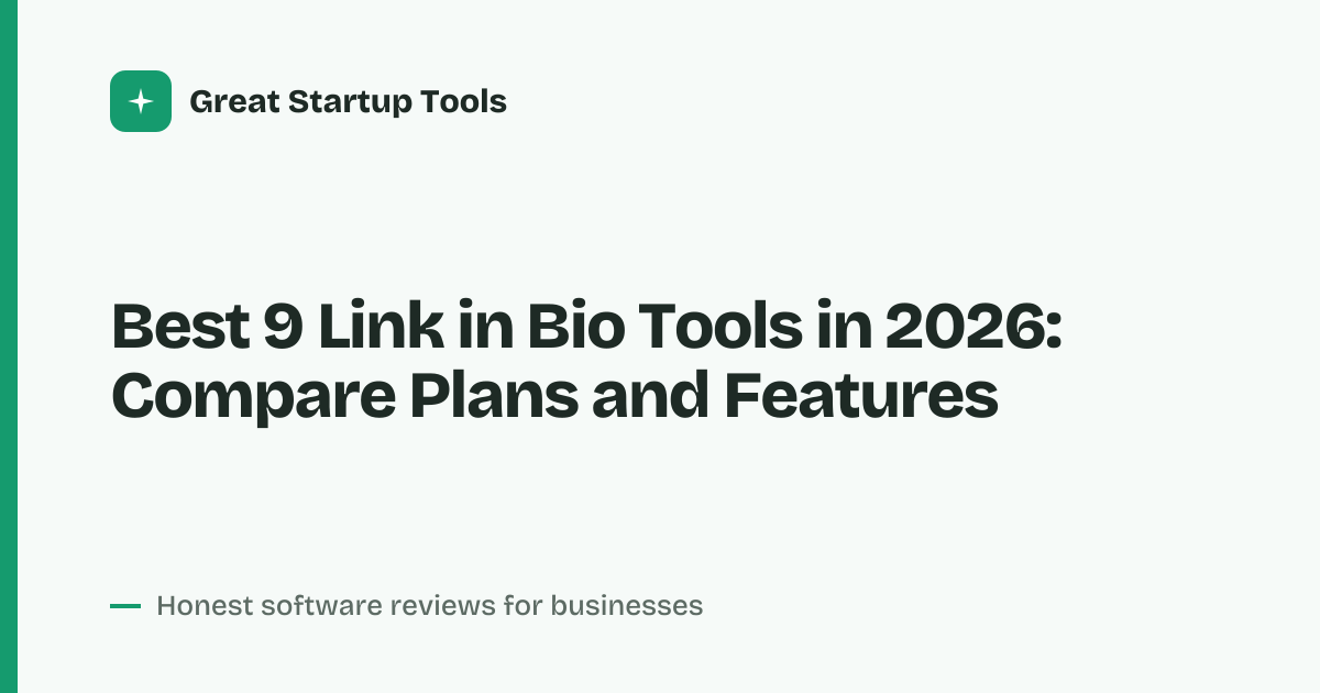Cover for Best 9 Link in Bio Tools in 2026: Features, Pricing, and Fit