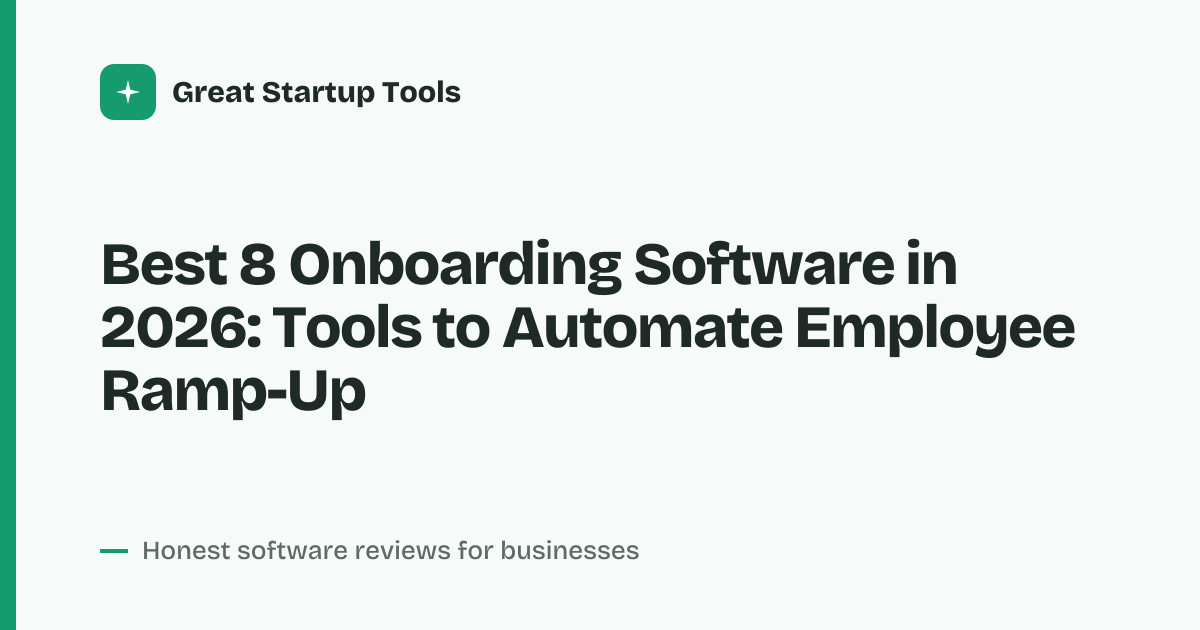 Cover for Best 8 Onboarding Software in 2026: Streamline New Hires Fast