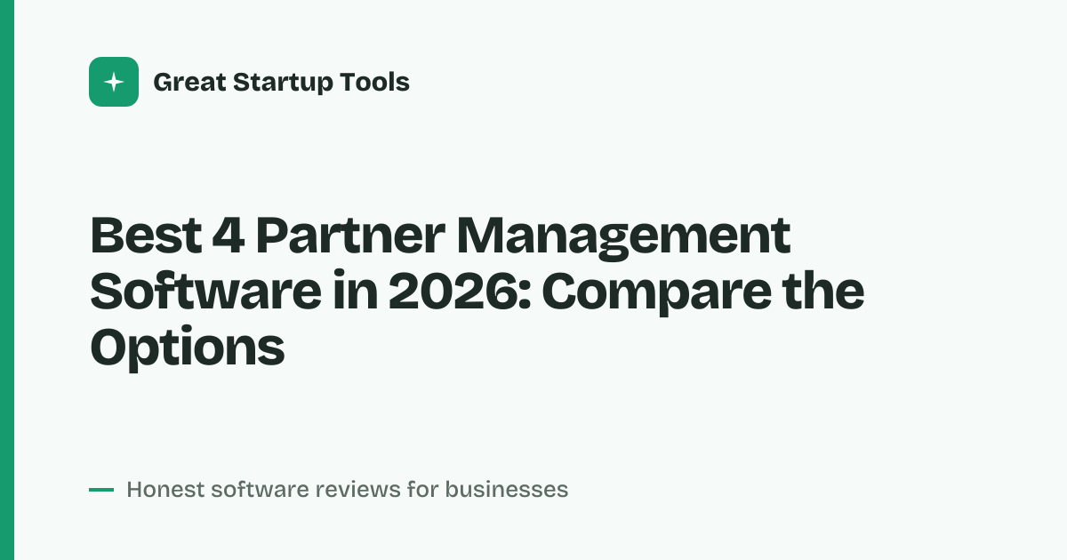 Cover for Best 4 Partner Management Software in 2026: Top Picks Compared