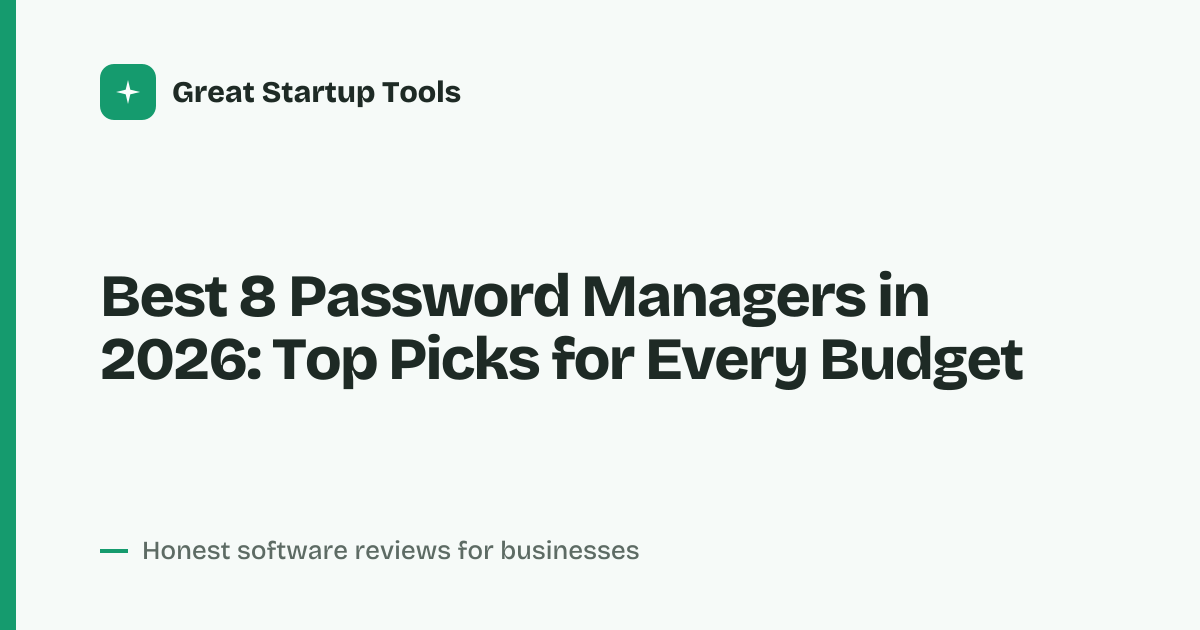 Cover for Best 8 Password Managers in 2026: Secure Your Logins Now