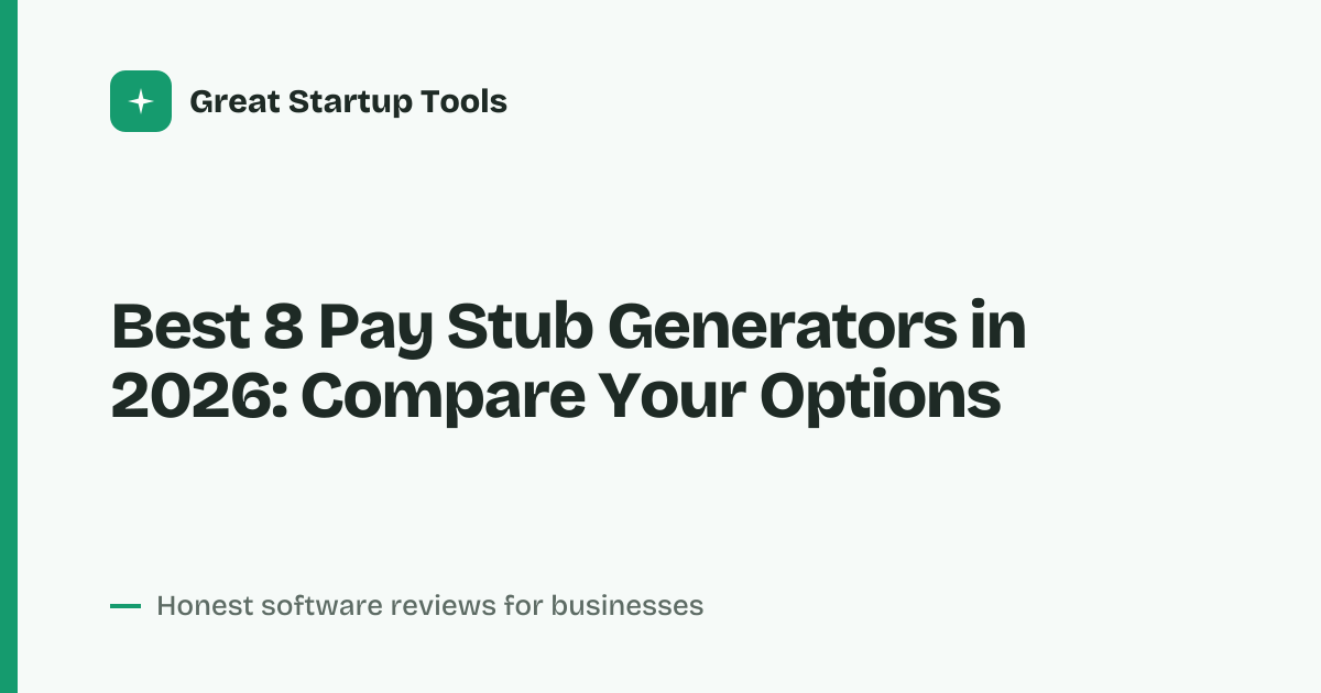 Cover for Best 8 Pay Stub Generators in 2026: Compare Key Features