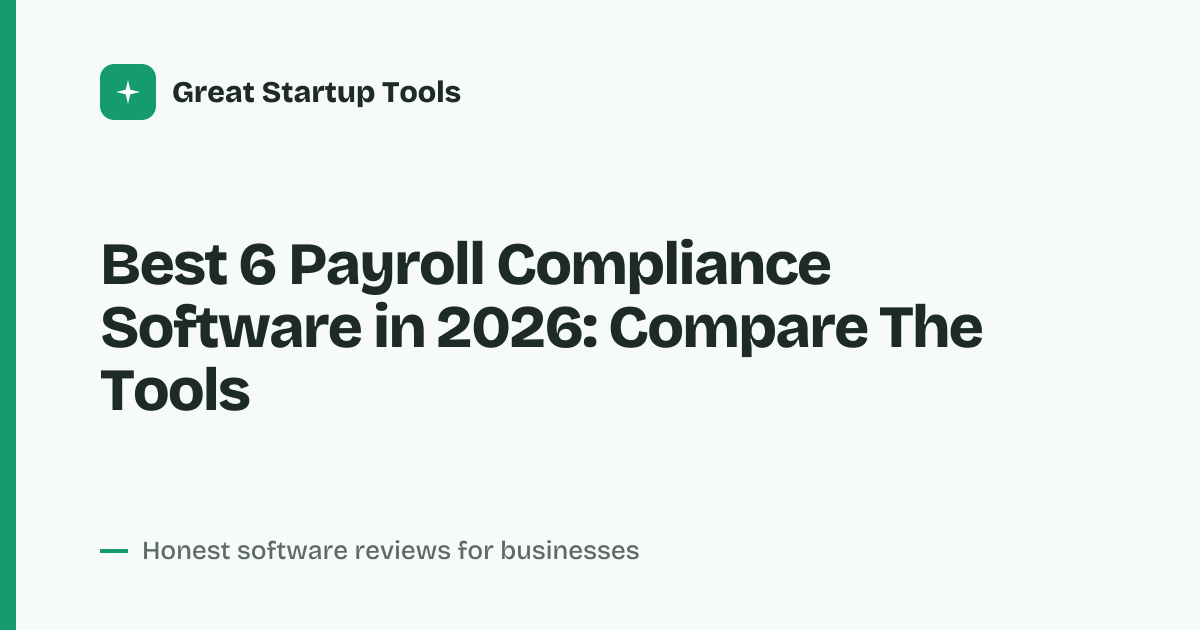 Cover for Best 6 Payroll Compliance Software in 2026: Pricing And Fit