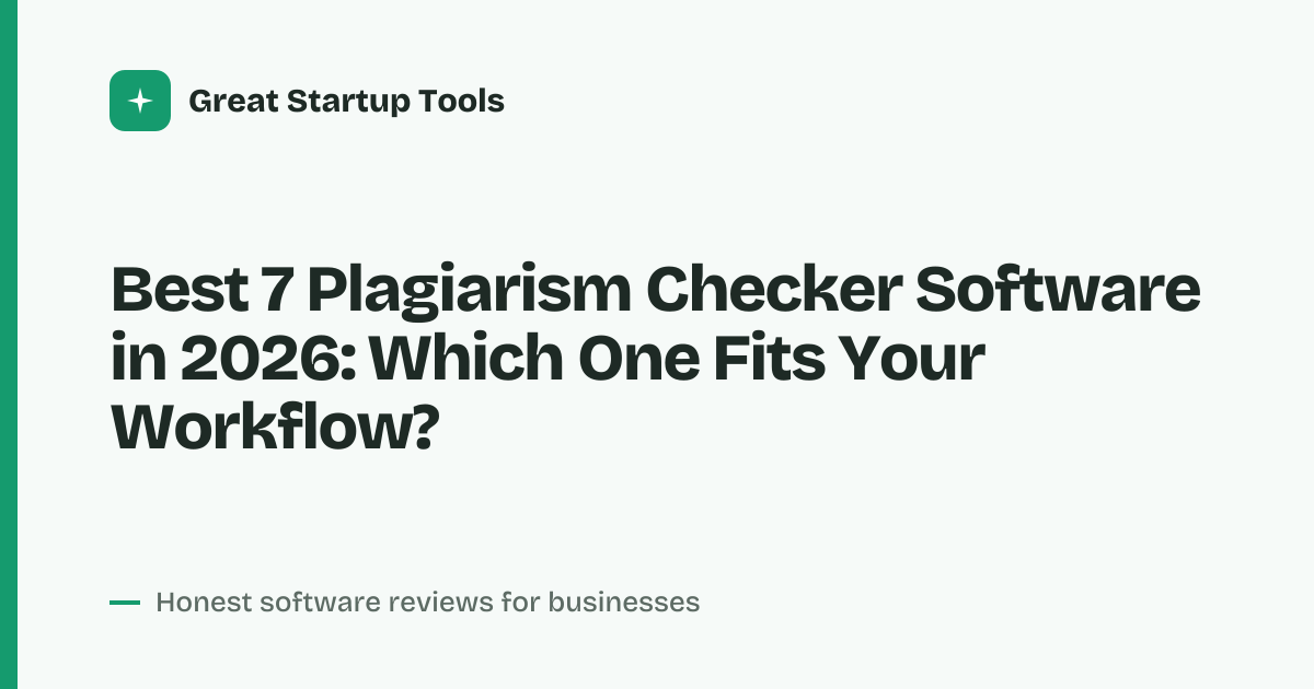 Cover for Best 7 Plagiarism Checker Software in 2026: Accurate & Fast Scans
