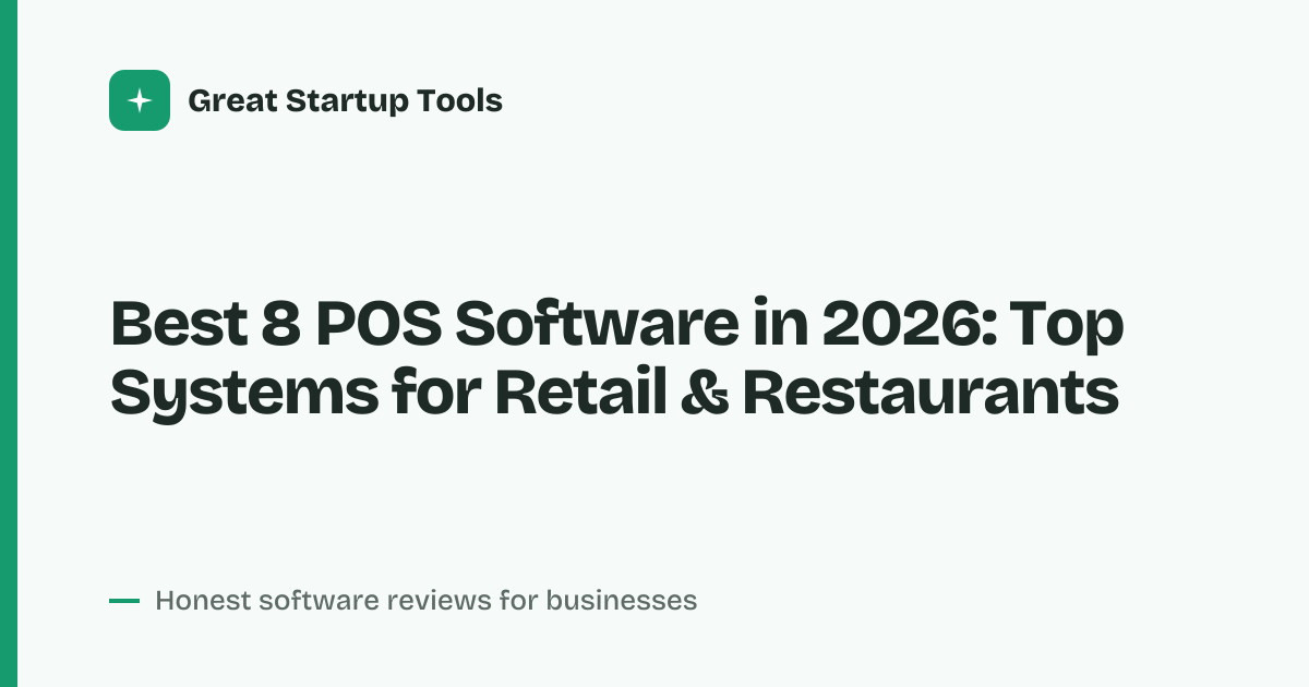 Cover for Best 8 POS Software in 2026: Streamline Your Sales Today