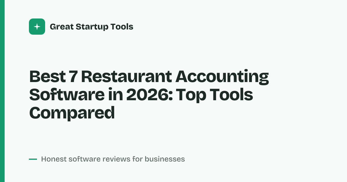 Cover for Best 7 Restaurant Accounting Software in 2026: Streamline Your