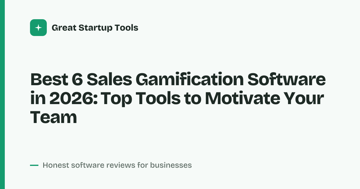 Cover for Best 6 Sales Gamification Software in 2026: Boost Rep