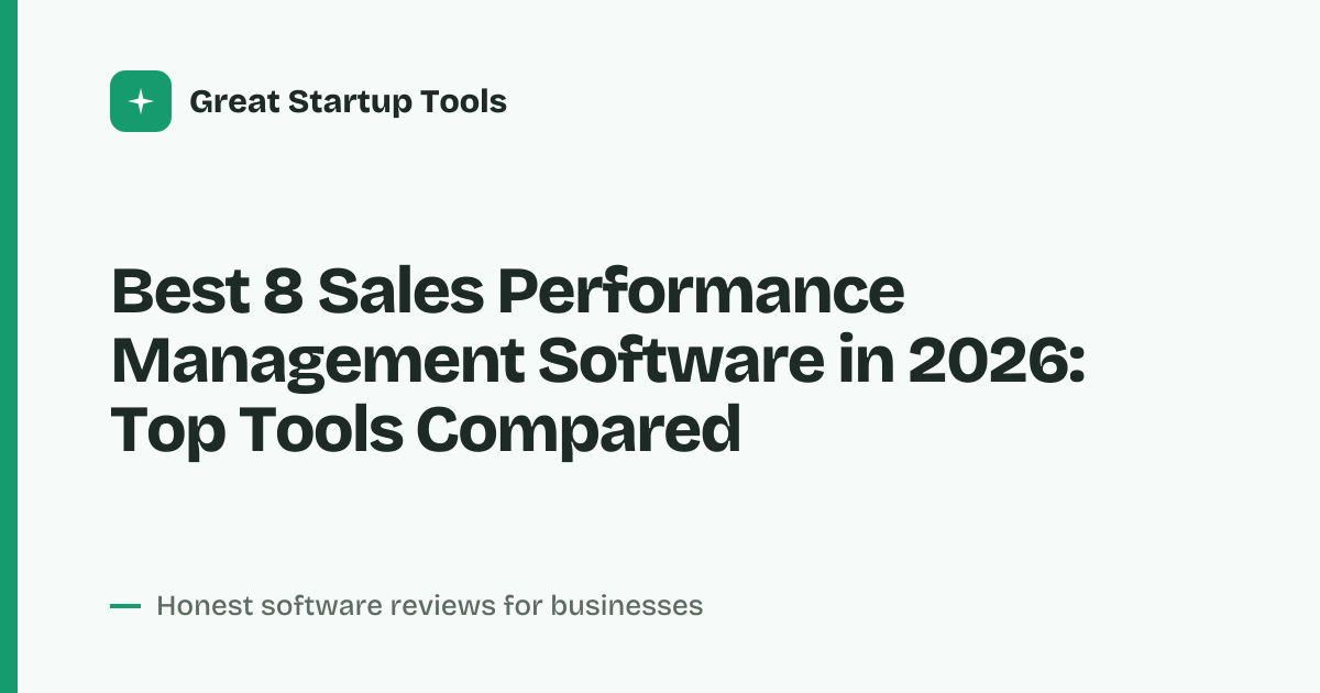 Cover for Best 8 Sales Performance Management Software in 2026: Drive