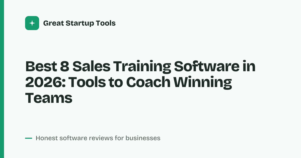 Cover for Best 8 Sales Training Software in 2026: Scale Your Reps' Skills