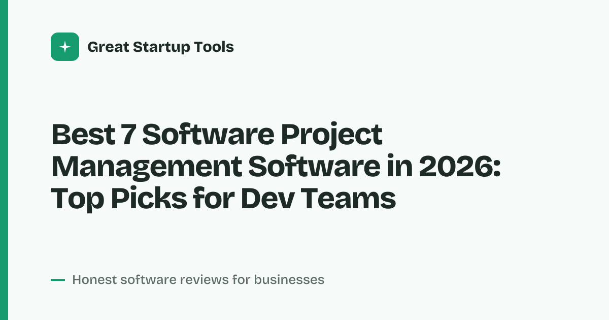 Cover for Best 7 Software Project Management Software in 2026: Streamline