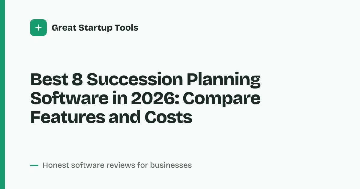 Cover for Best 8 Succession Planning Software in 2026: Compare Top Picks