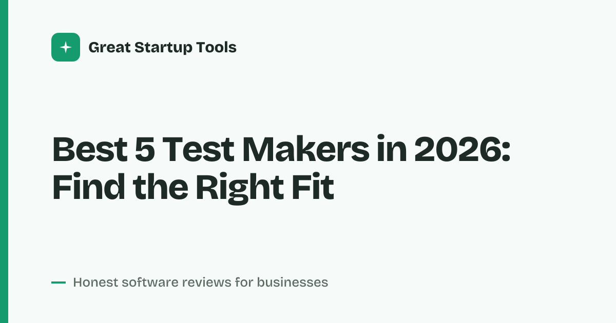 Cover for Best 5 Test Makers in 2026: Compare Features and Pricing