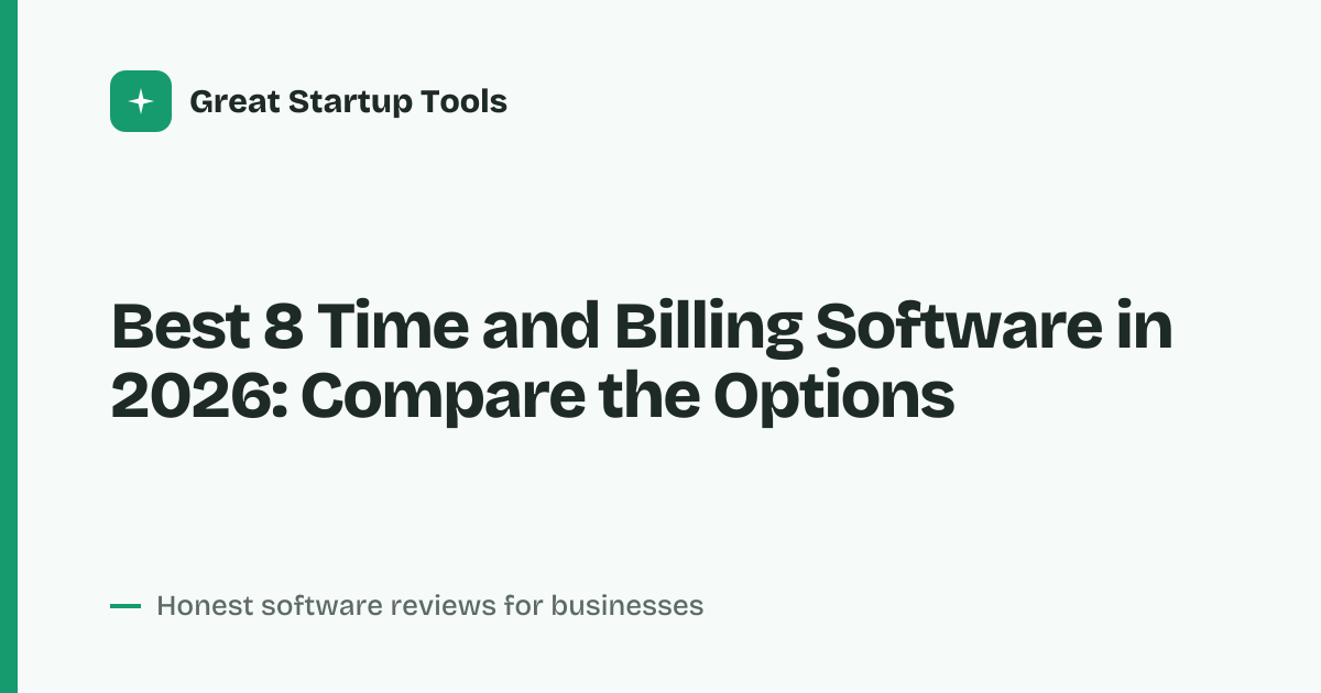 Cover for Best 8 Time and Billing Software in 2026: Find Your Fit