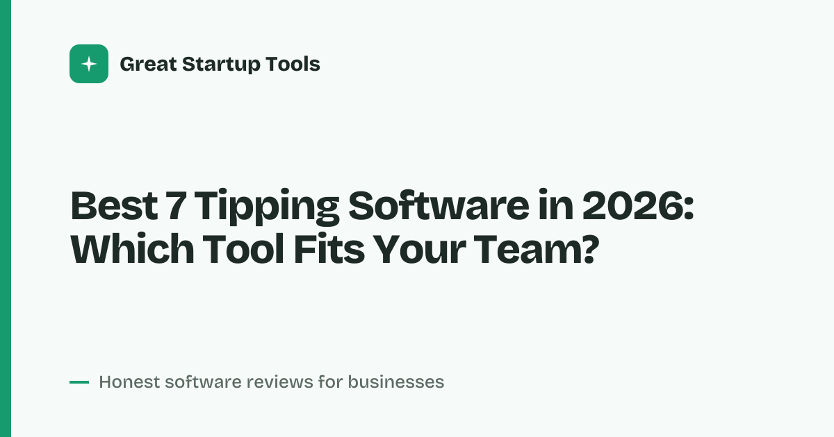 Cover for Best 7 Tipping Software in 2026: Streamline Gratuity & Boost Tips