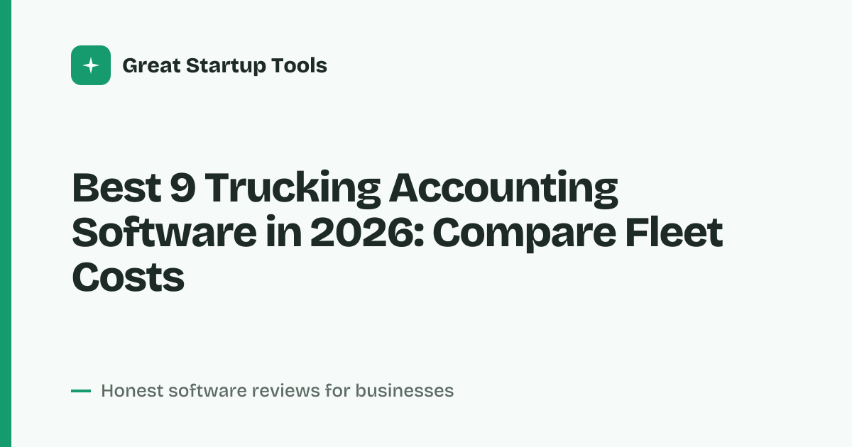 Cover for Best 9 Trucking Accounting Software in 2026: Compare Top Tools