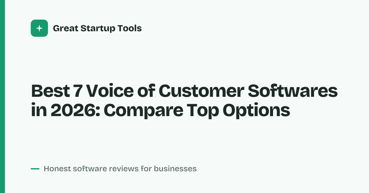 Cover for Best 7 Voice of Customer Softwares in 2026: Compare Top Options