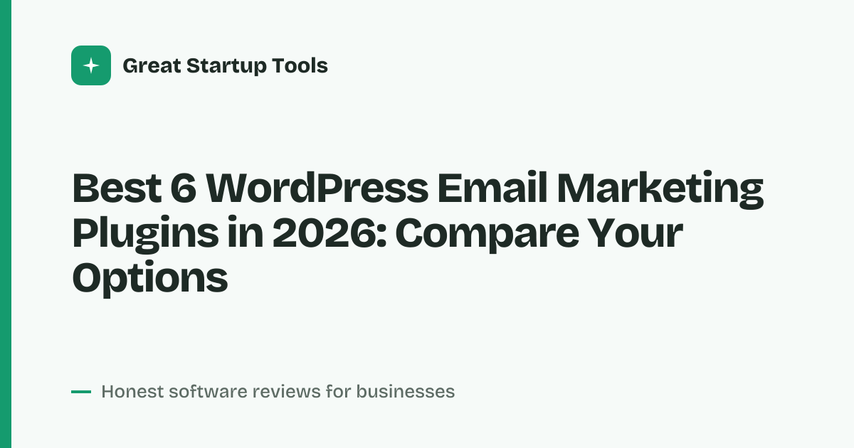Cover for Best 6 WordPress Email Marketing Plugins in 2026: Find Your Fit