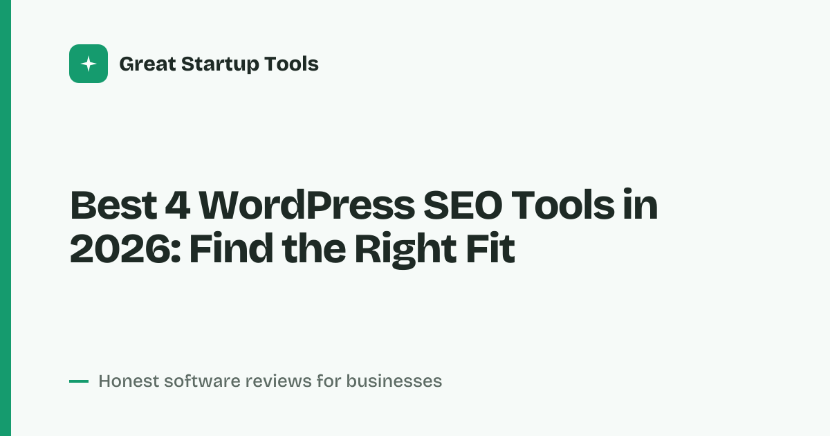 Cover for Best 4 WordPress SEO Tools in 2026: Compare Features and Pricing