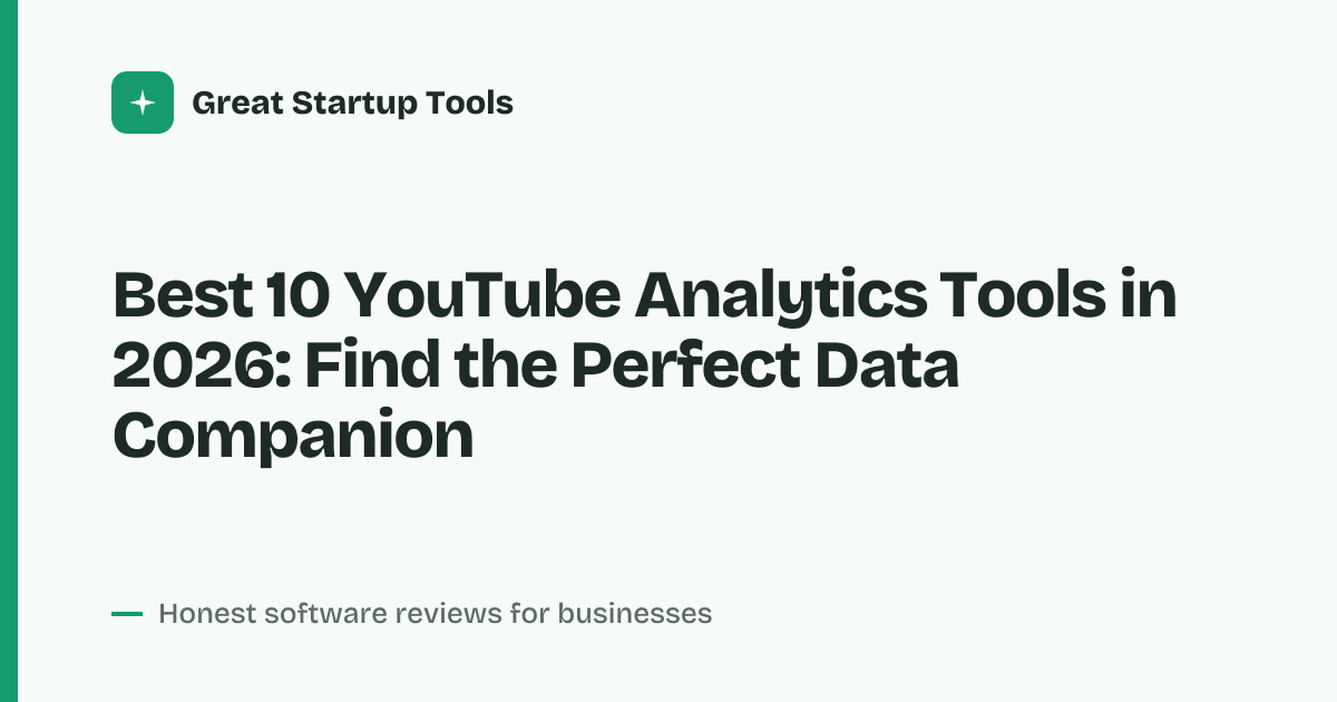 Cover for Best 10 YouTube Analytics Tools in 2026: Boost Your Channel